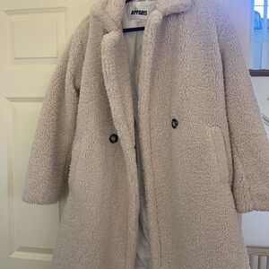 Apparis Women's Soft Cream Teddy Jacket